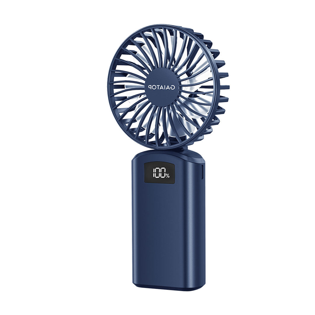 Gaiatop Portable Handheld Fan With Digital Display Foldable 3 Speed USB Ideal For Desk And Travel HF-06
