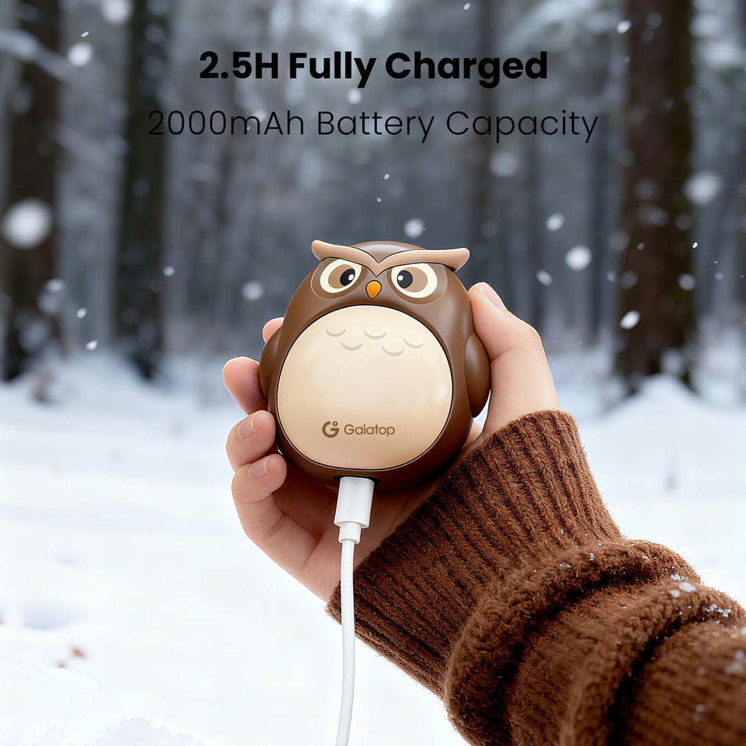 Pre-Sale:Gaiatop Owl Hand Warmer - 3 Temperature Adjustments Portable and Cute the Perfect Winter Gift