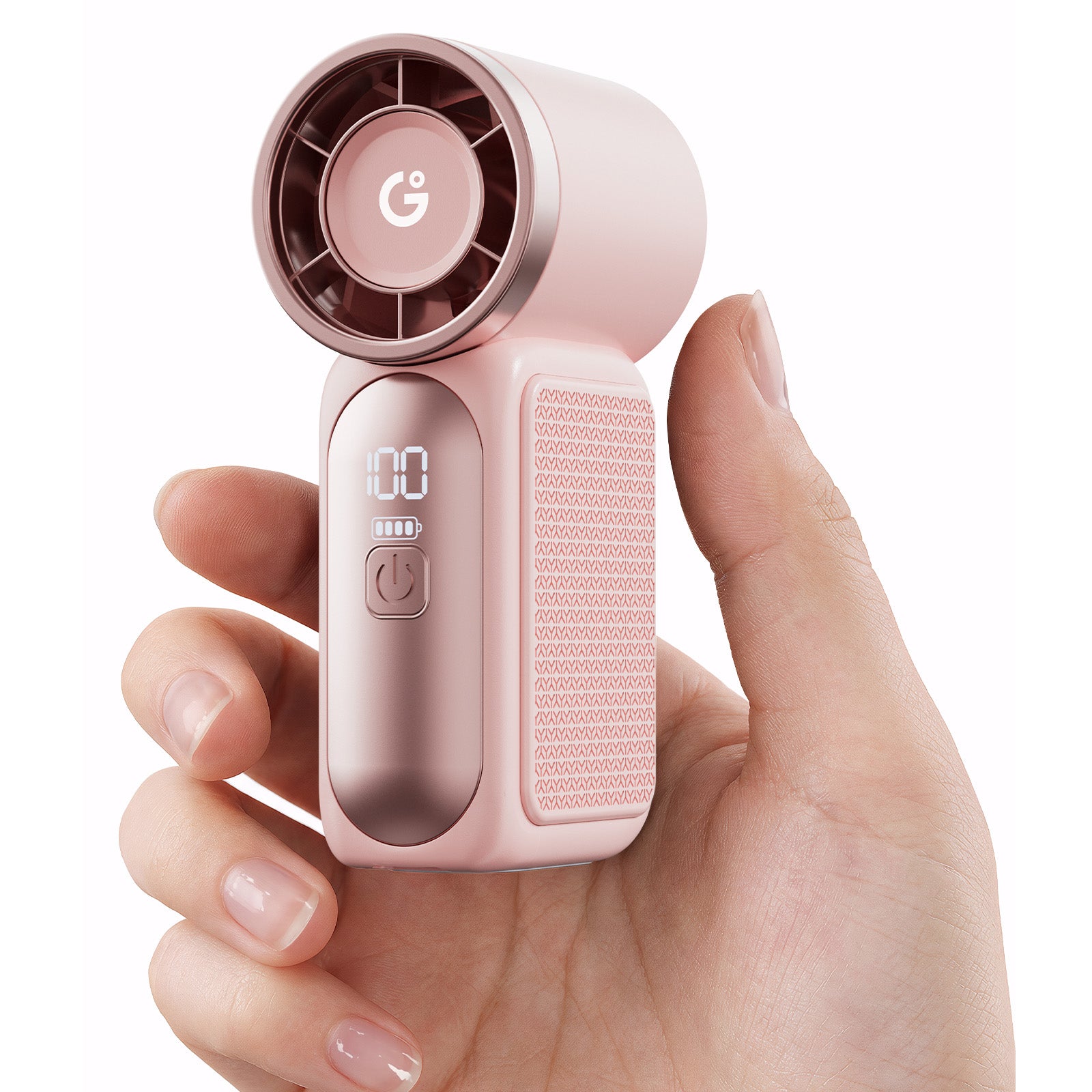 Gaiatop Ultra-Compact Turbo Handheld Fan with LED Display - Pocket-Sized, High-Speed Cooling HF-18