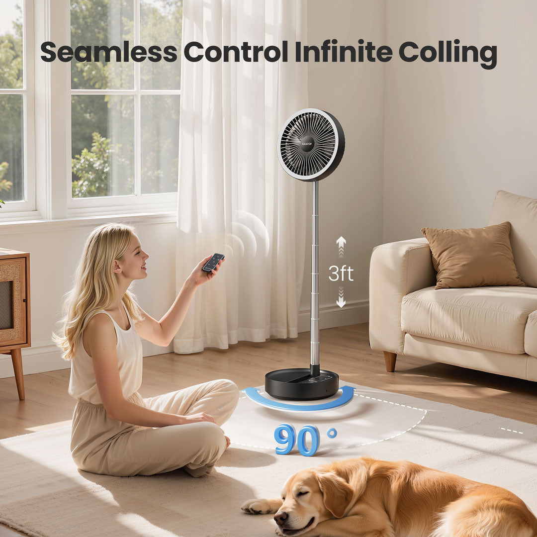 Gaiatop Portable Fan & Power Bank - 16,000mAh& Ultra-Quiet FF-02