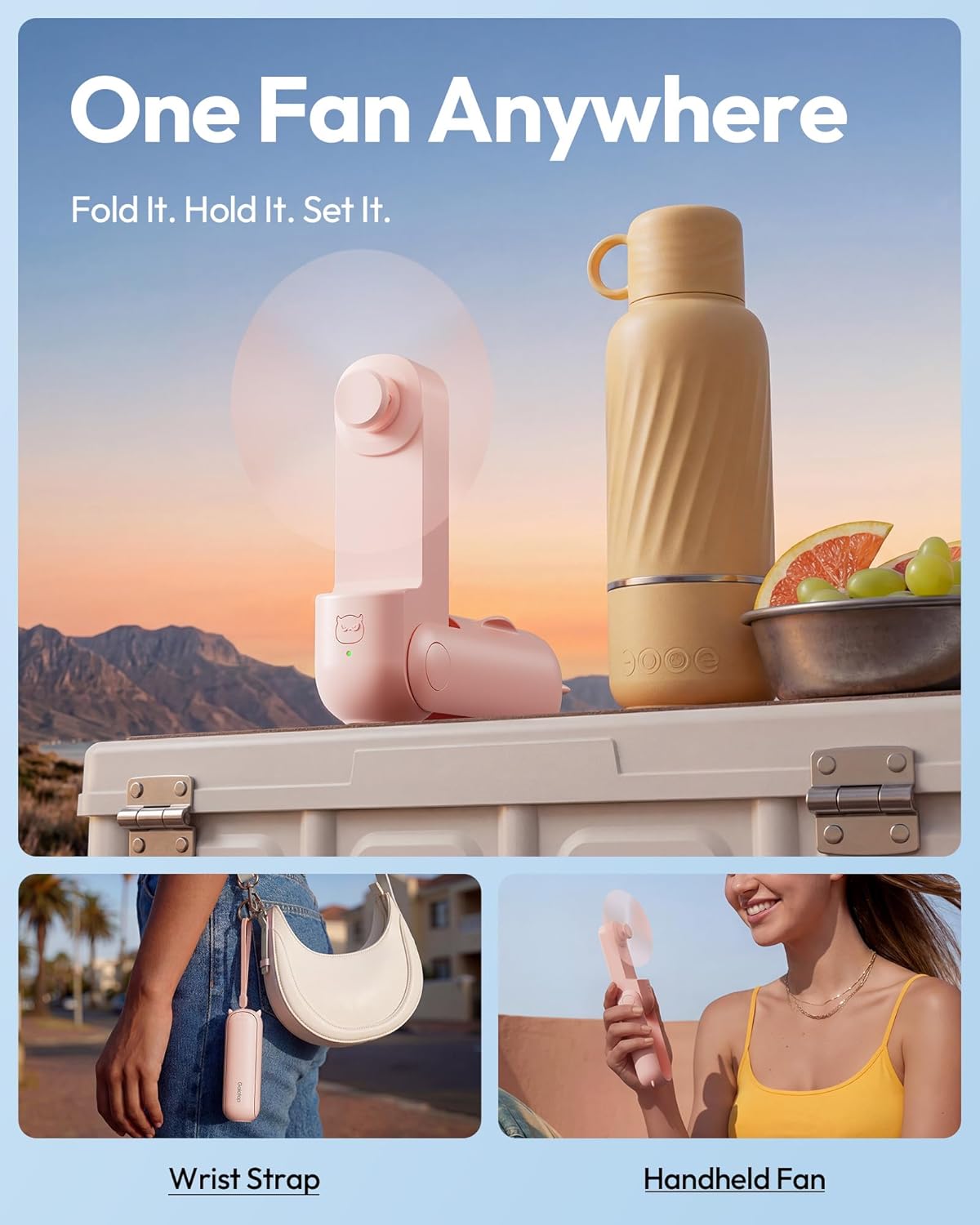 Gaiatop Foldable Mini Handheld Fan FS-08