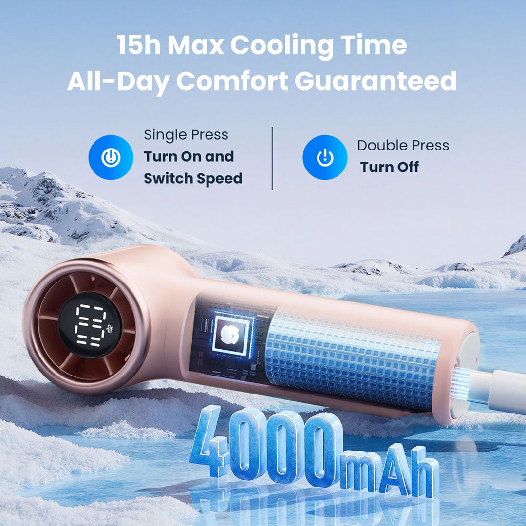 Gaiatop Next-Gen Turbo Mini Fan – Ultra-Compact, High-Speed Cooling with Adjustable Wind Speed HF-20