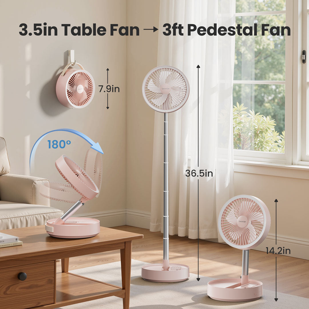 Gaiatop Portable Fan & Power Bank - 16,000mAh& Ultra-Quiet FF-02