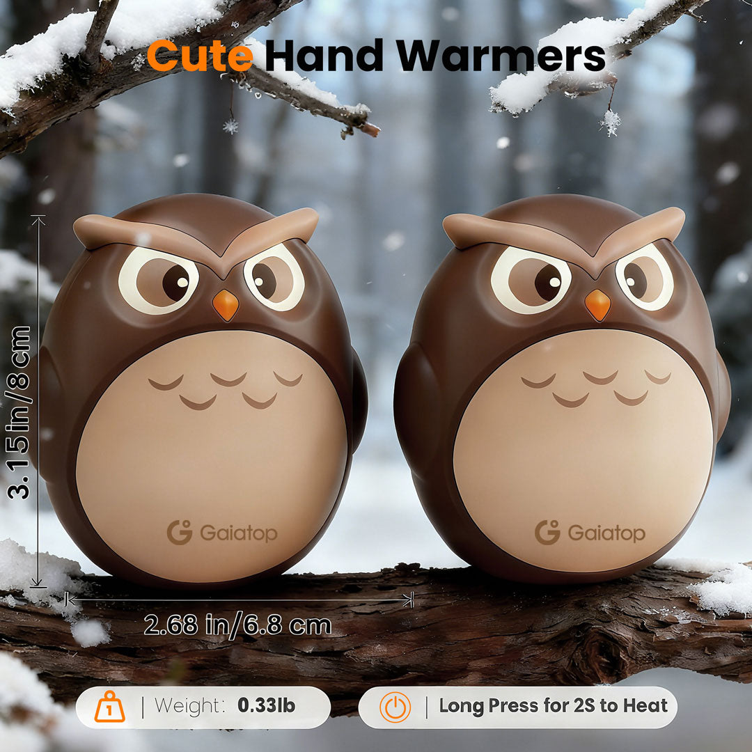 Pre-Sale:Gaiatop Owl Hand Warmer - 3 Temperature Adjustments Portable and Cute the Perfect Winter Gift