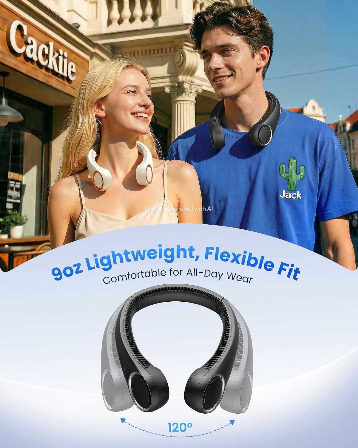 Gaiatop Portable Neck Fan,M5