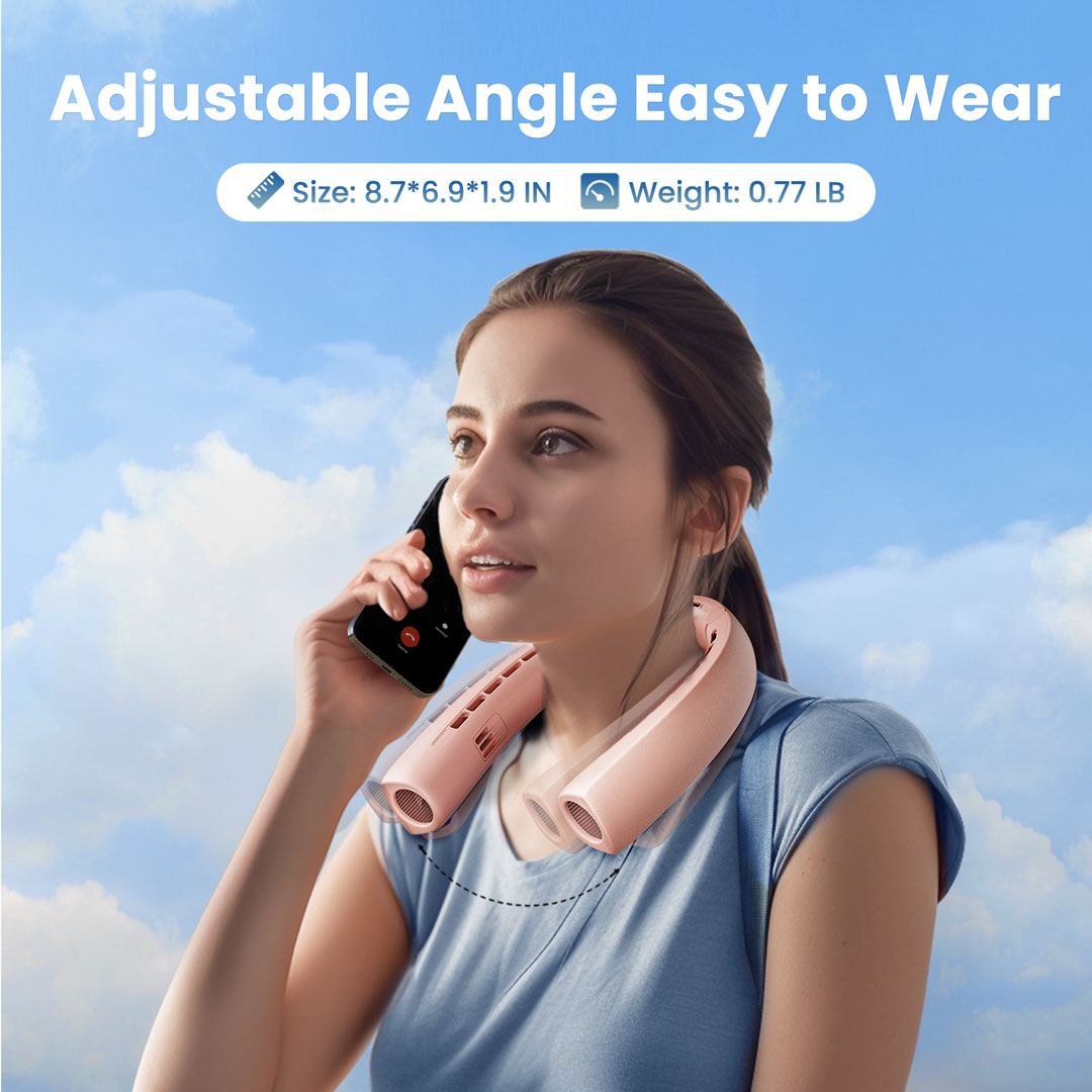 Gaiatop 360° Portable Neck Fan HI Ultramax Wind Mode NF-02