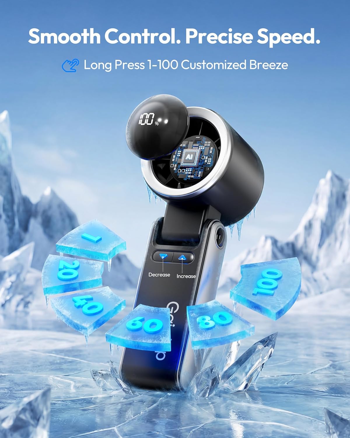 Gaiatop Portable Handheld Personal Fan HF-19A