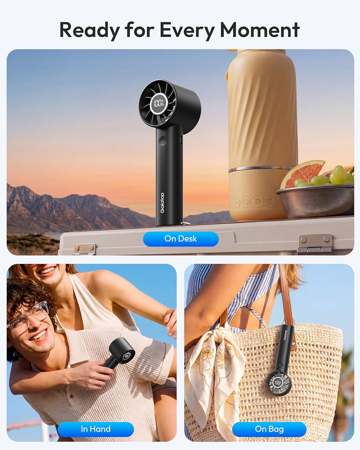 Gaiatop Portable Handheld Personal Fan HF-01