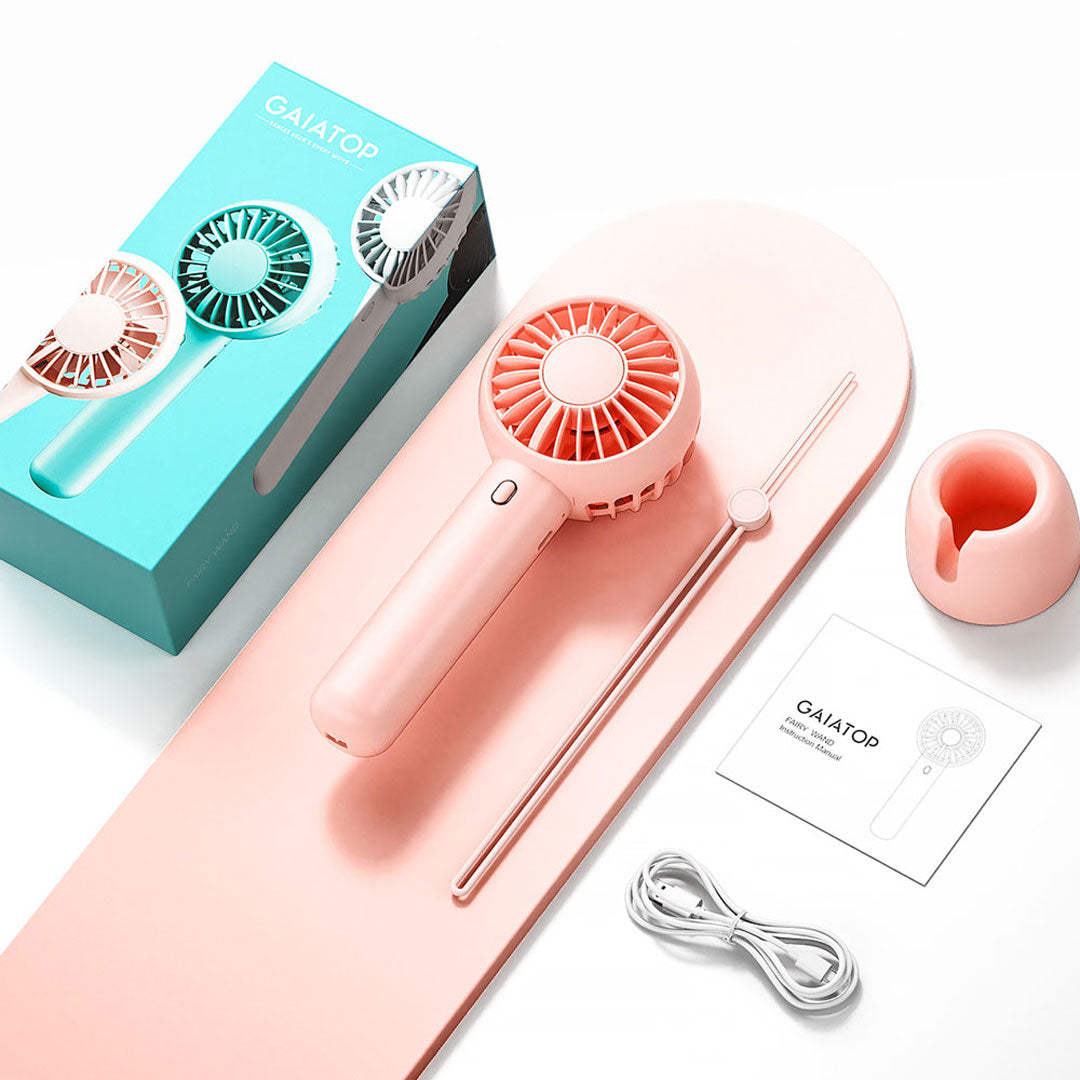 Gaiatop Travel Outdoor Handheld Fan 3-Speed Portable 7Hrs USB-C 98g Lightweight BP26
