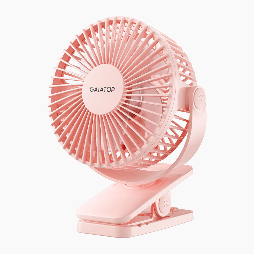 360° Baby-Safe Clip Fan 10H Runtime, 25dB Quiet & Military-Durable for Stroller/Desk CF-40