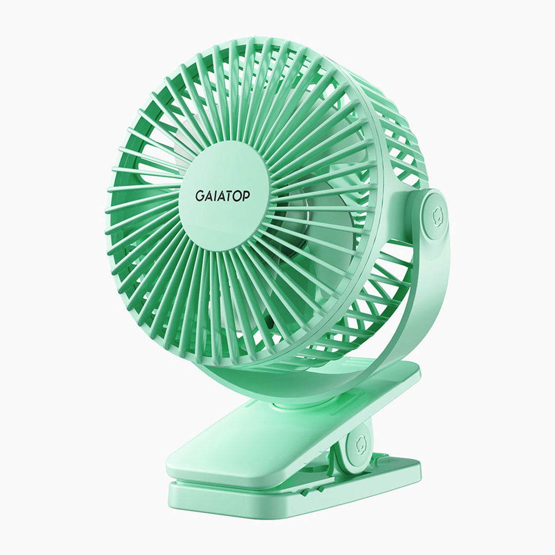 360° Baby-Safe Clip Fan 10H Runtime, 25dB Quiet & Military-Durable for Stroller/Desk CF-40