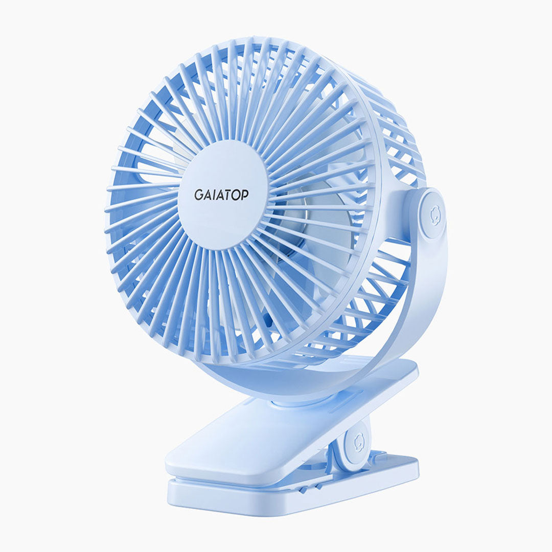 360° Baby-Safe Clip Fan 10H Runtime, 25dB Quiet & Military-Durable for Stroller/Desk CF-40