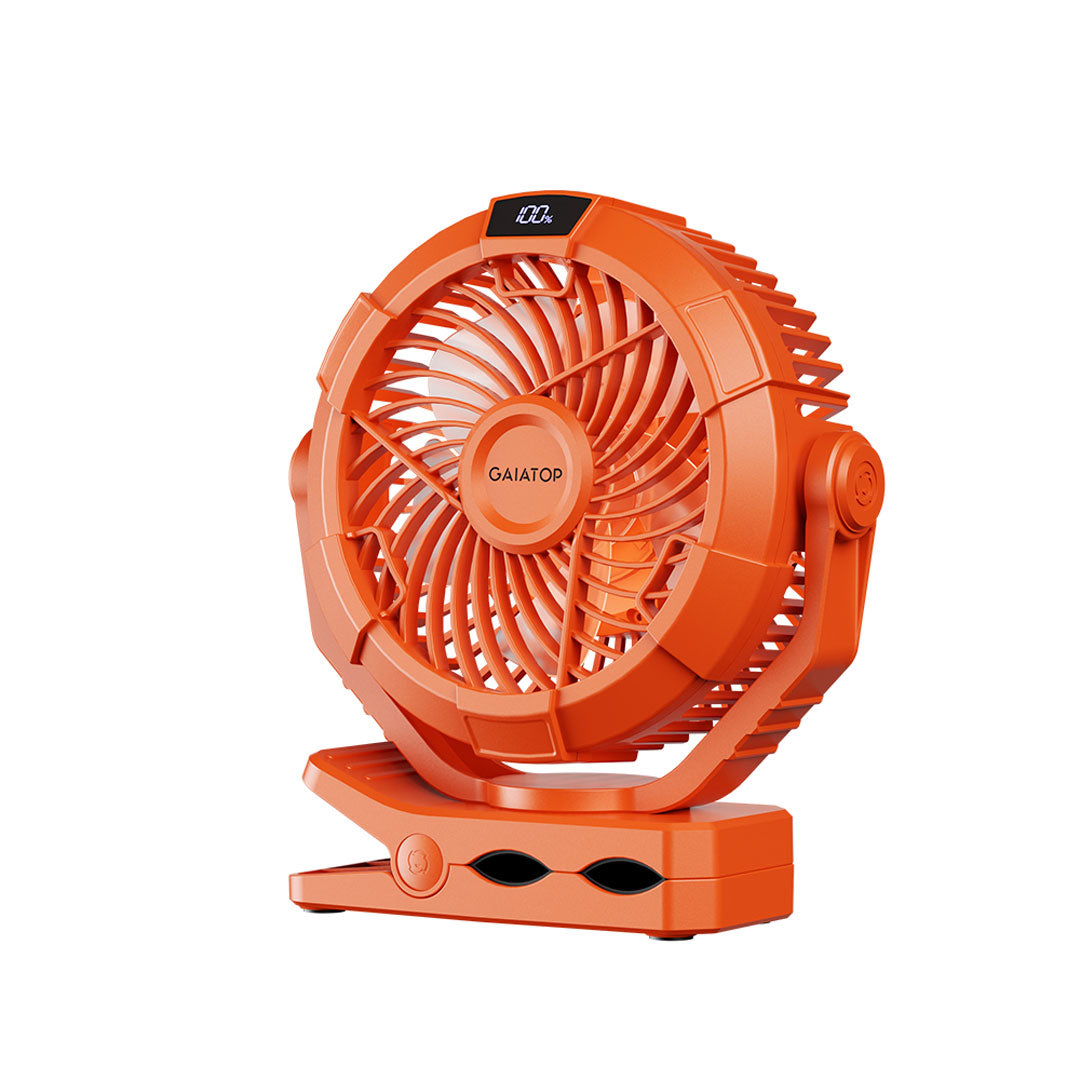 Convenient Outdoor Fan with LED Lighting, 360° Rotation, USB Charging - CP-02