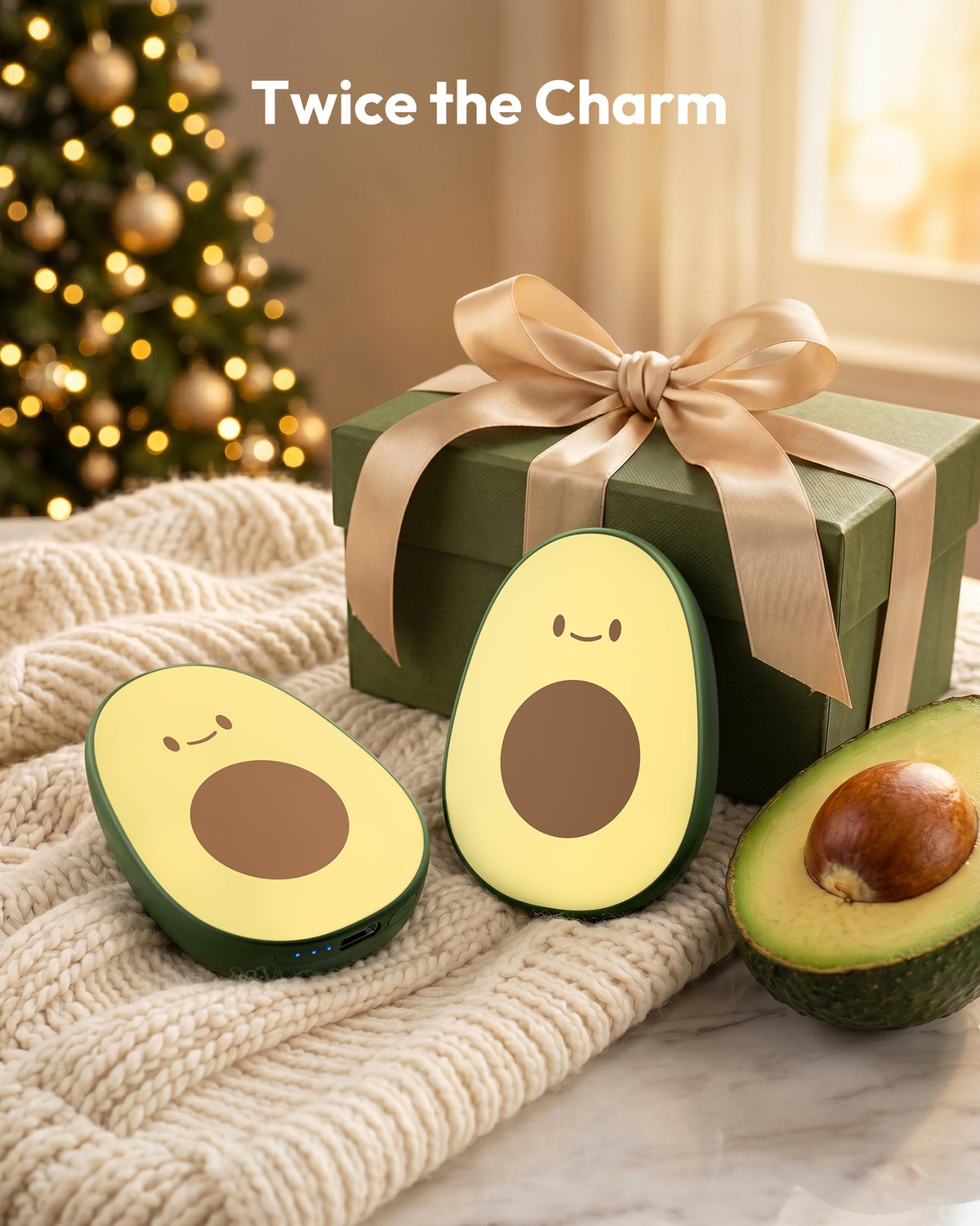 Gaiatop Rechargeable Hand Warmers 2 Pack, Magnetic, Avocado HW-03A