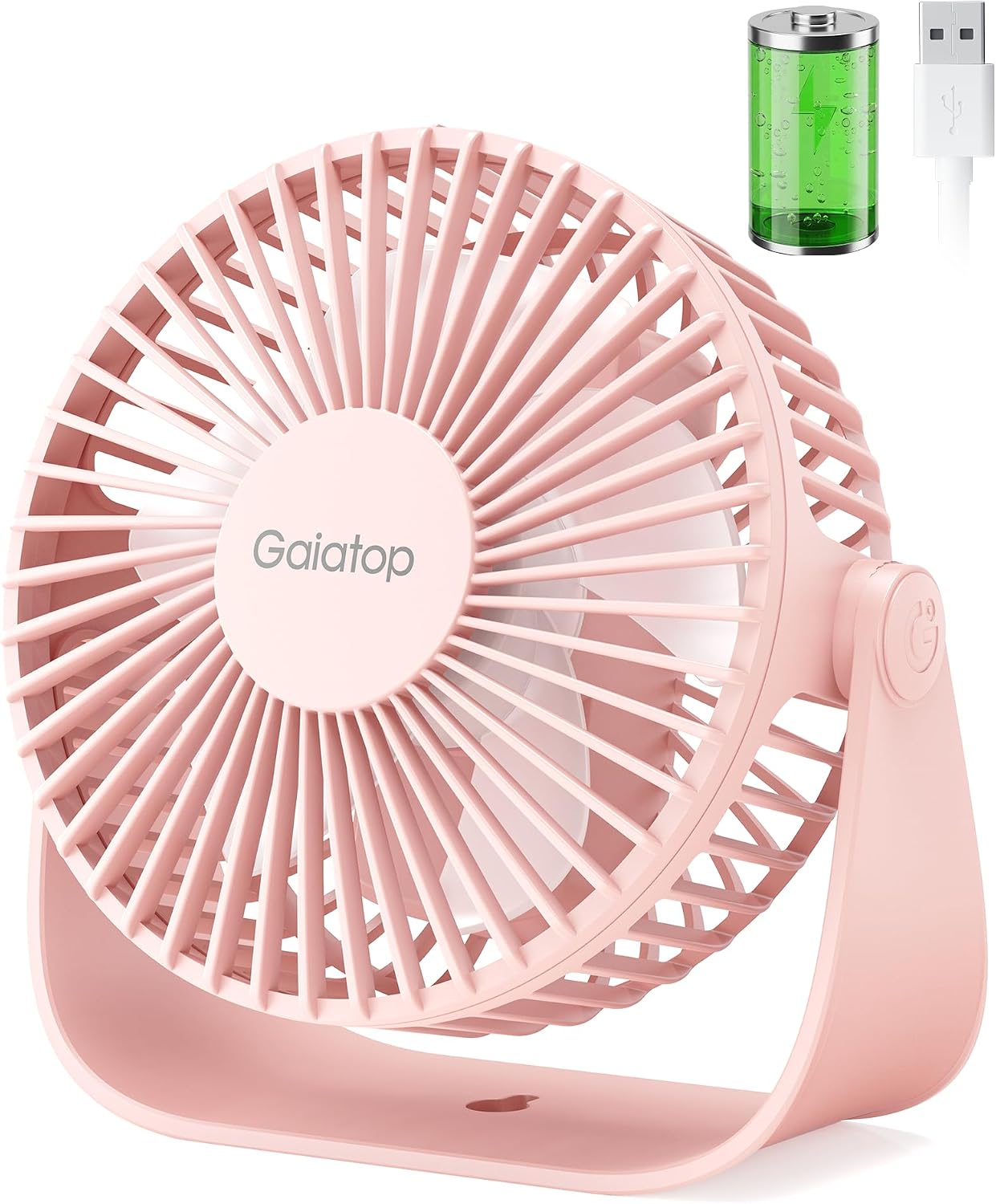 GAIATOP Small USB Desk Fan TF40