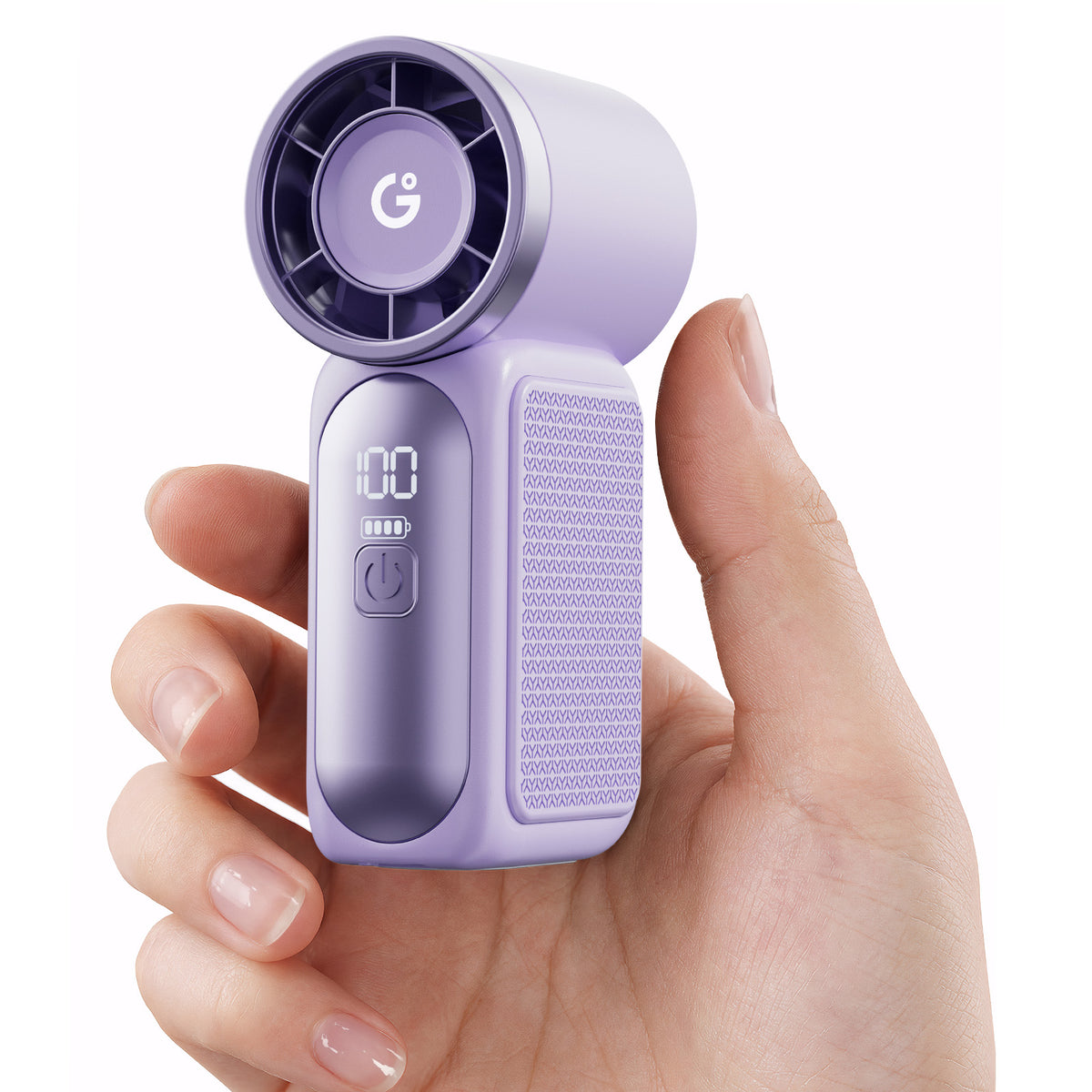 Gaiatop Ultra-Compact Turbo Handheld Fan with LED Display - Pocket-Sized, High-Speed Cooling HF-18