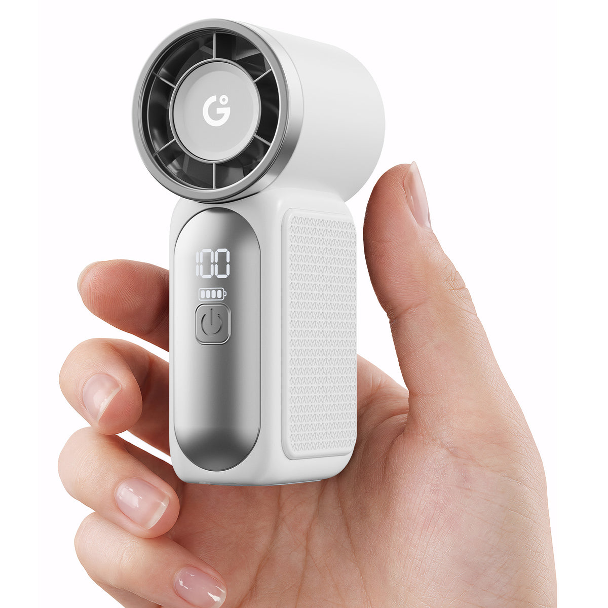 Gaiatop Ultra-Compact Turbo Handheld Fan with LED Display - Pocket-Sized, High-Speed Cooling HF-18