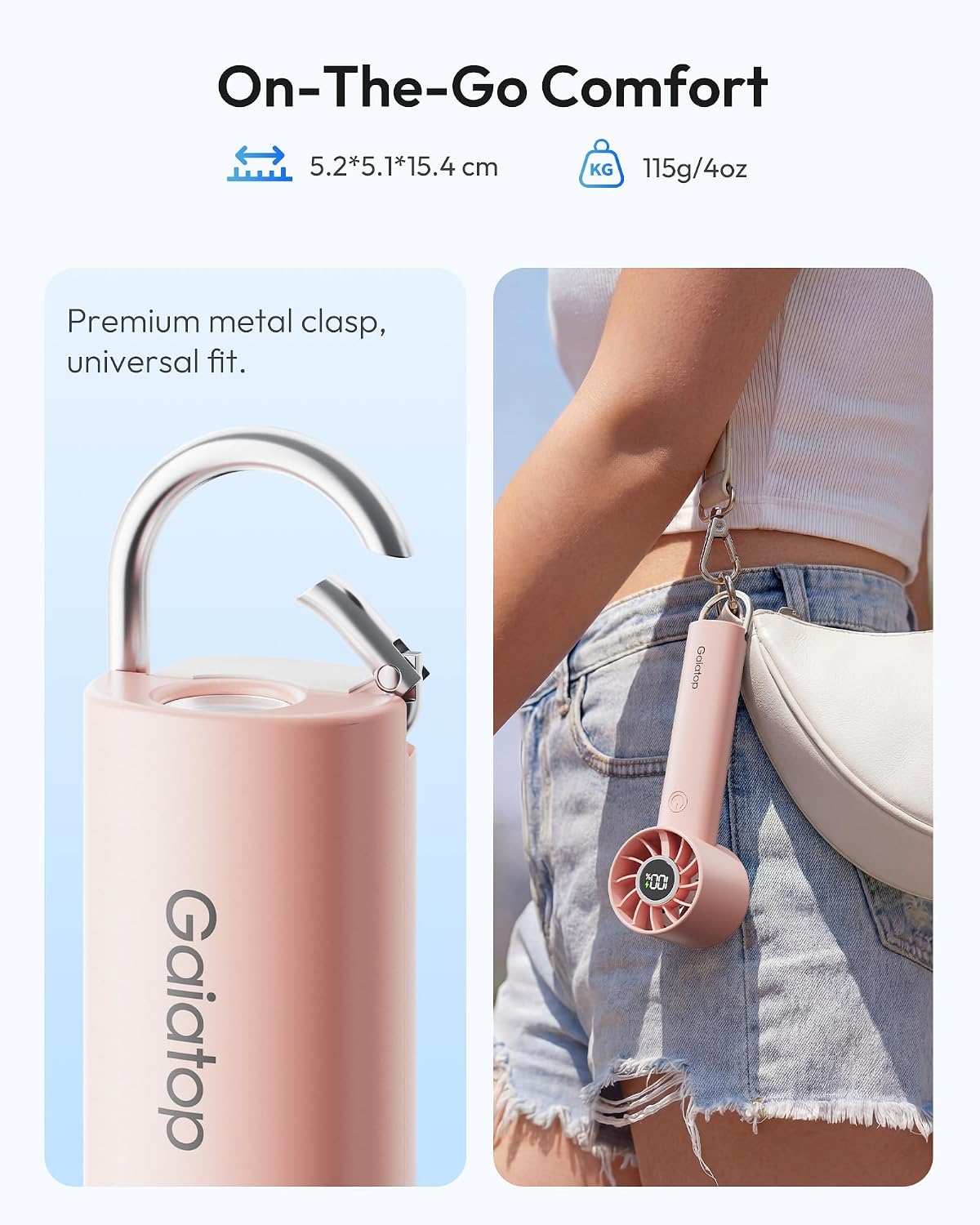 Gaiatop Portable Handheld Personal Fan HF-01