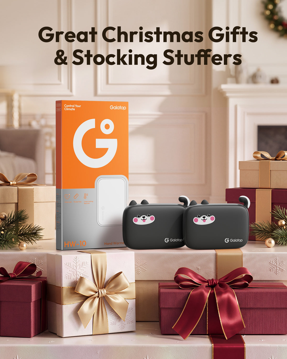 Gaiatop Electric Hand Warmers Rechargeable 2 Pack 0.6 in Ultra-Slim Warmers HW-10