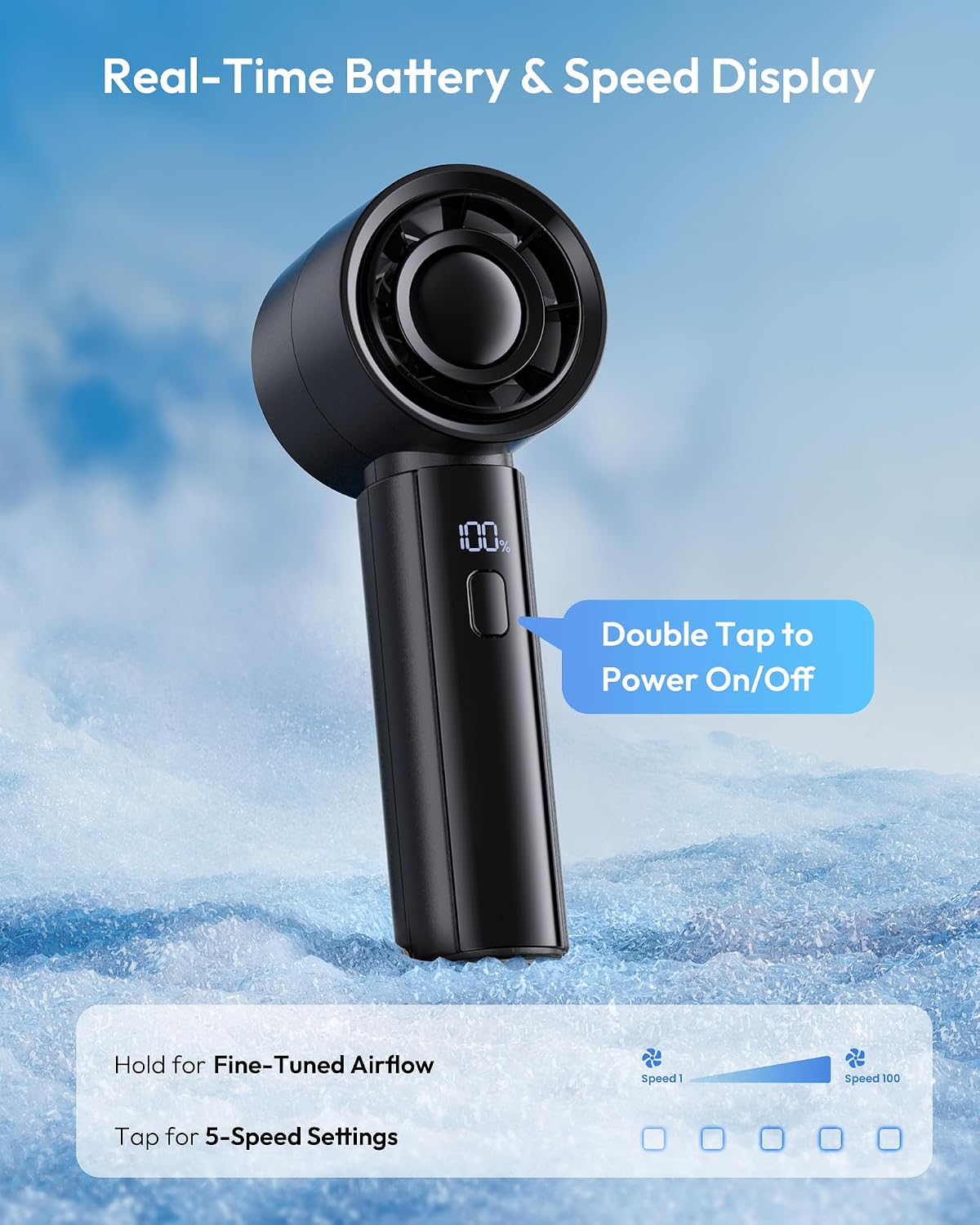 Gaiatop Portable Handheld Personal Fan HF-16
