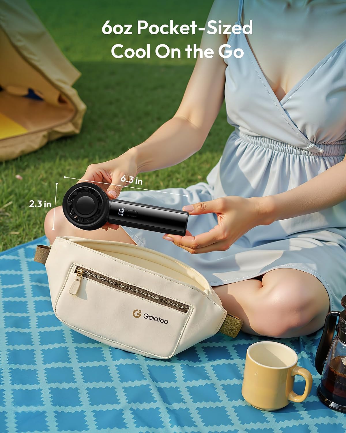 Gaiatop Portable Handheld Personal Fan HF-16