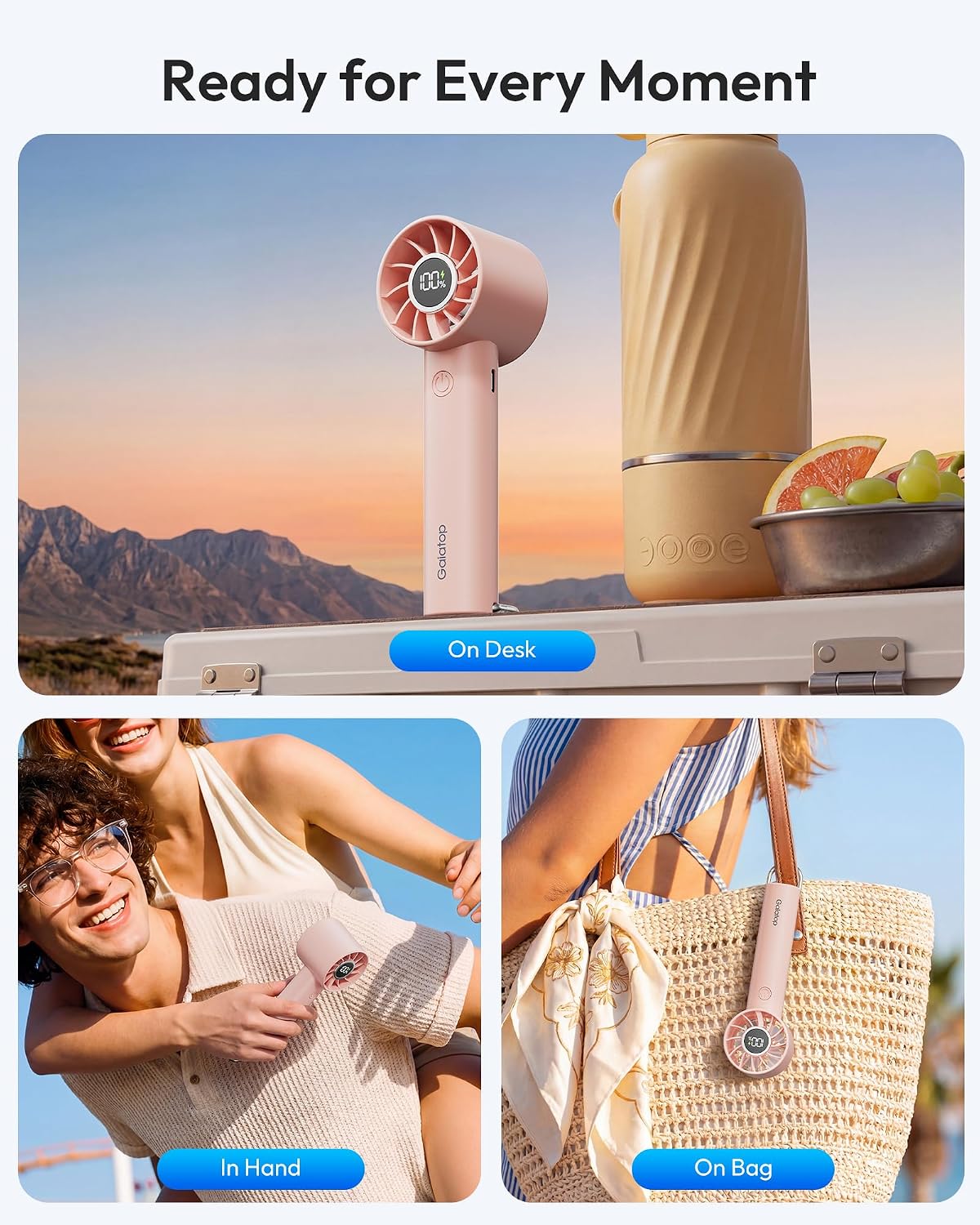 Gaiatop Portable Handheld Personal Fan HF-01