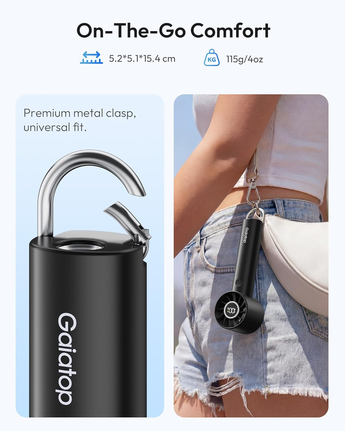 Gaiatop Portable Handheld Personal Fan HF-01