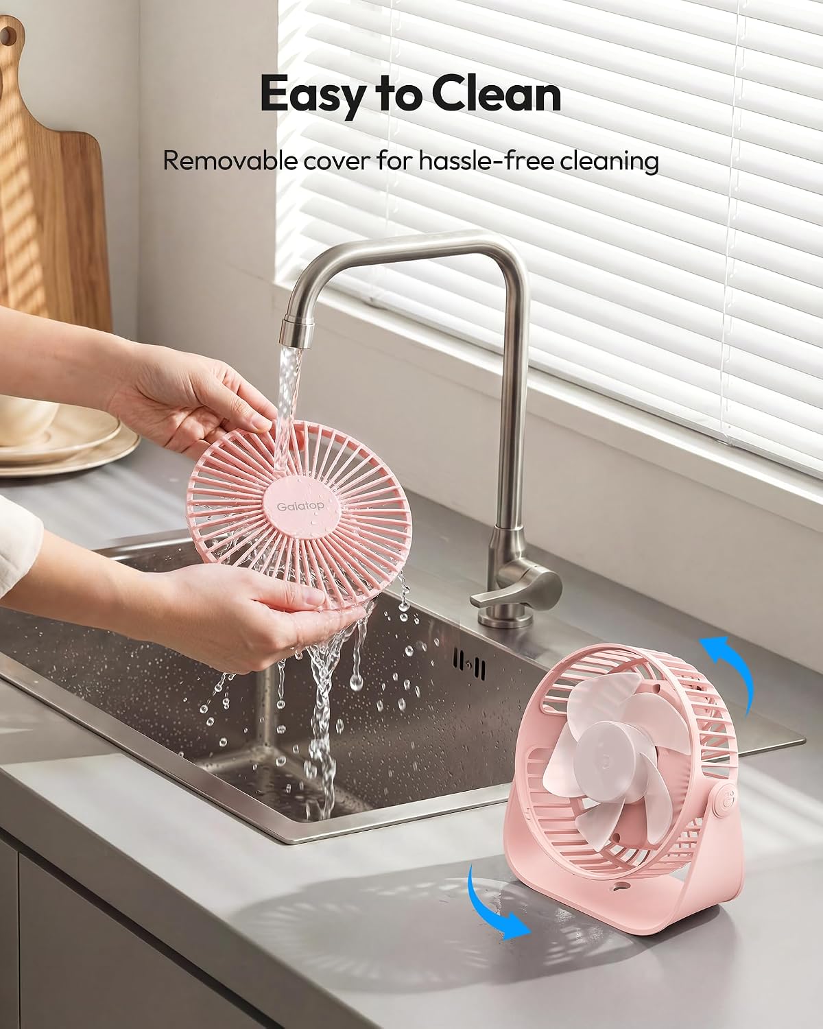 GAIATOP Small USB Desk Fan TF40