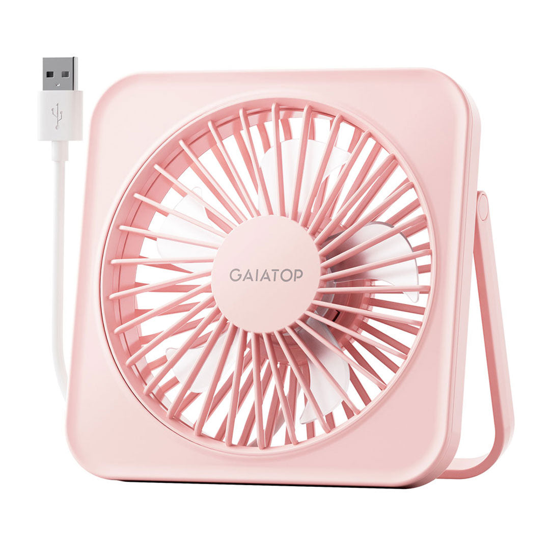 Gaiatop Compact Desktop Fan with 3 Speed Settings USB Charging Removable Front Cover - DF-01